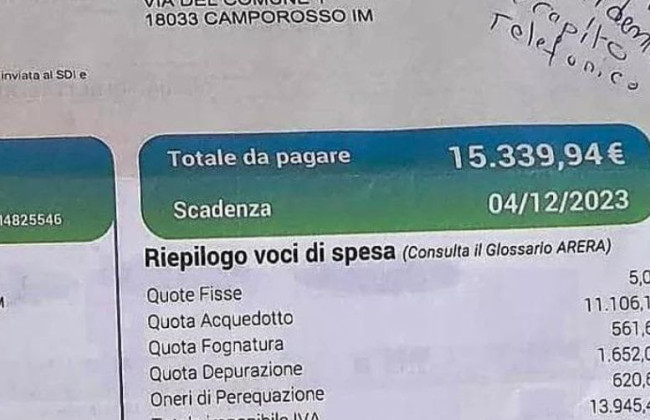 В Италии пенсионерка умерла из-за счета за воду в 15 000 евро