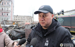 Полиция берет под круглосуточную охрану здания, пострадавшие в результате ракетного удара по Харькову