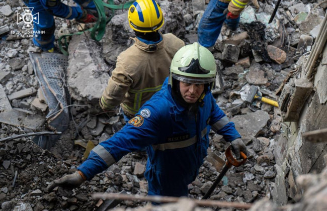 В Киеве завершили спасательные работы после атаки 29 декабря