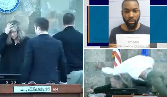 В США мужчина напал на судью во время вынесения приговора: инцидент попал на видео