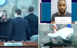 В США мужчина напал на судью во время вынесения приговора: инцидент попал на видео