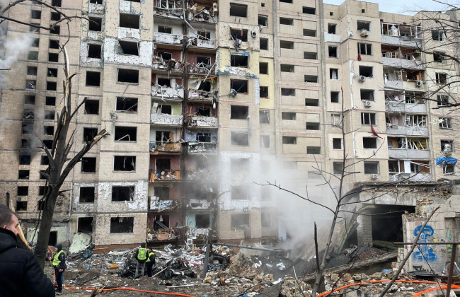 Стало известно, сколько времени займет восстановление поврежденного дома в Соломенском районе Киева