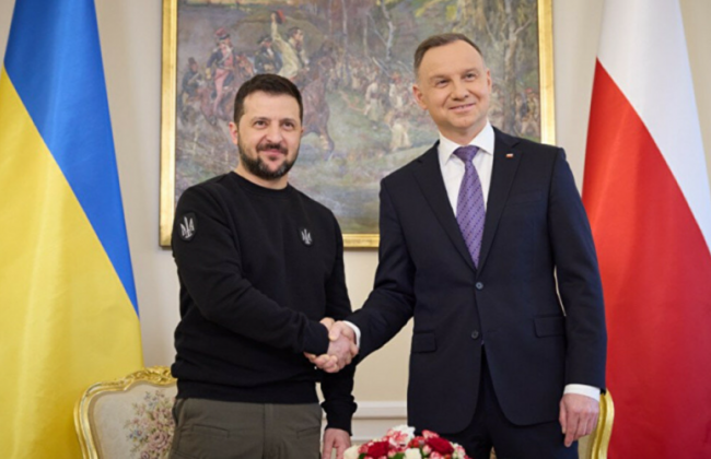 Зеленский провел разговор с президентом Польши Дудой: обсудили блокаду границы