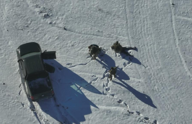 В ГПСУ показали задержание мужчин, которые двигались по приграничью в Молдову