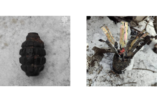 В Киеве мужчина во время сортировки мусора обнаружил гранату