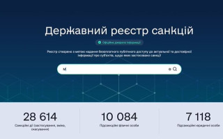 В Україні запрацював Державний реєстр санкцій