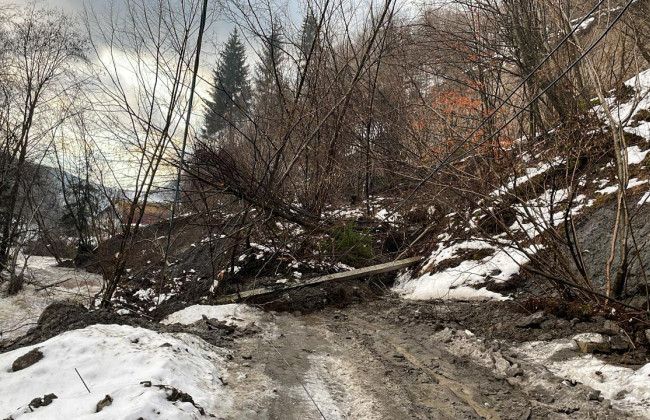 Оползни, подтопленные дома и перекрытые дороги, - последствия непогоды на Закарпатье