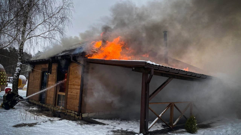 На Киевщине произошел пожар на страусиной ферме