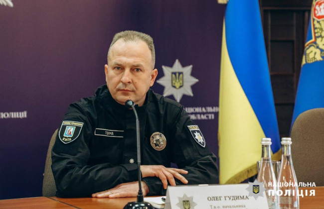 На Черкасщине новый исполняющий обязанности руководителя полиции Олег Гудыма