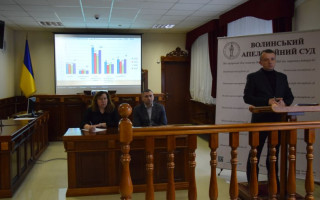 63 справи — середньомісячне навантаження на суддю: Волинський апеляційний суд підсумував результати діяльності за 2023 рік