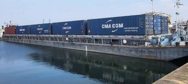 Альтернатива западной границе: на Дунае заработают баржевые контейнерные караваны