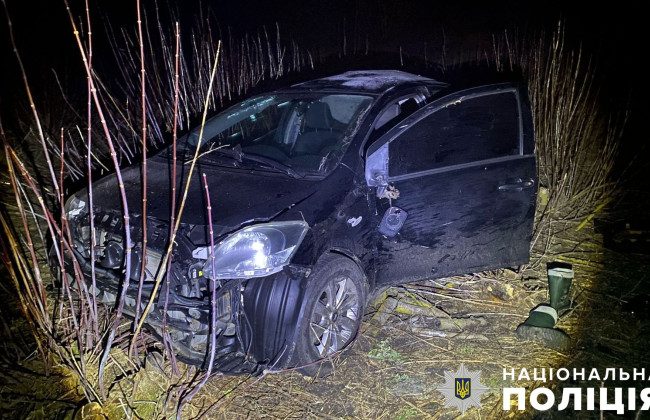 Под Полтавой легковушка вылетела в кювет, погиб водитель