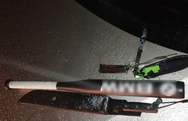 В Киеве во время комендантского часа остановили авто с огнестрельным оружием