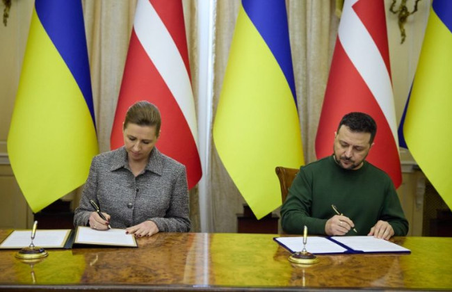 Предоставление F-16, боеприпасов и финансовой помощи: Украина и Дания подписали соглашение о безопасности