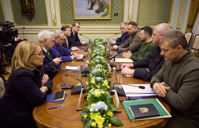 Делегація Сенату США зустрілась із Зеленським, Умєровим та Сирським, фото
