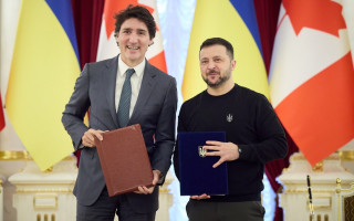 Володимир Зеленський і Джастін Трюдо підписали безпекову угоду між Україною і Канадою