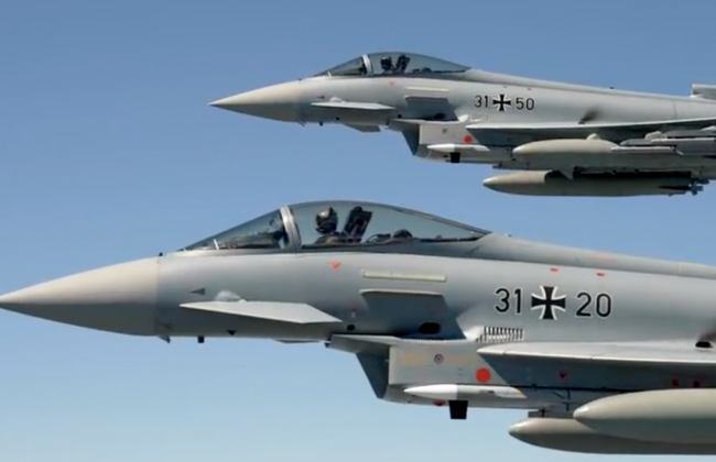 Немецкие истребители перехватили российские самолеты вблизи Латвии