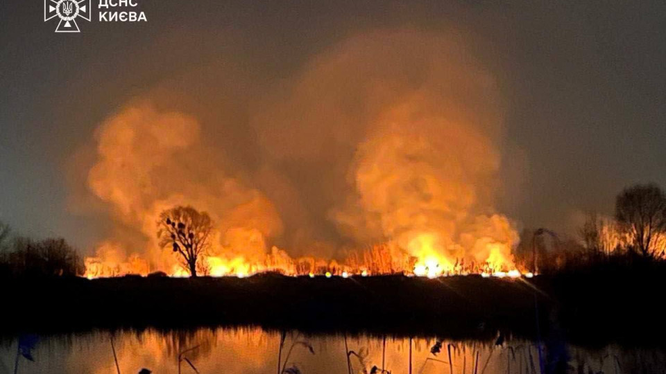 Масштабна пожежа в екопарку «Осокорки»: поліція розслідує підпал