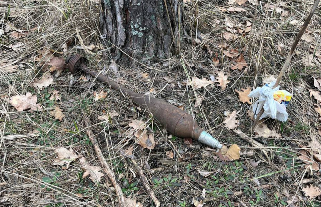 В Киеве возле детской площадки нашли боеприпас возле детской площадки