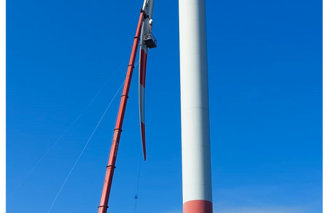 На Николаевщине уничтожили боевую часть вражеского БпЛА, которая застряла в винте ветряной мельницы
