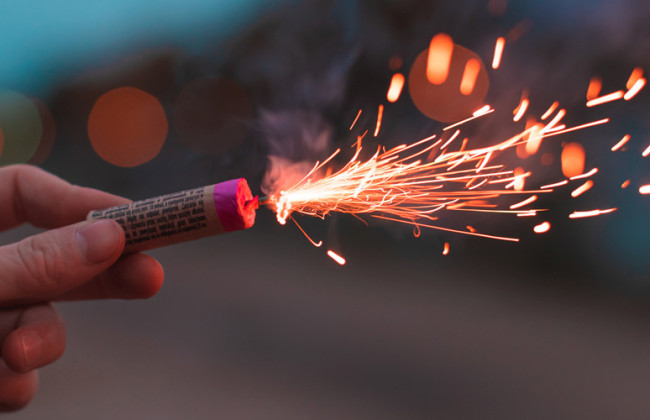 В Броварах на Киевщине задержали мужчин, которые запустили фейерверк