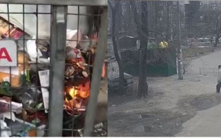 У Солом’янському районі Києва орудує палій: зловмисник потрапив на відео