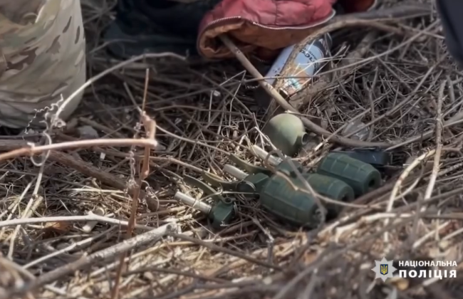 В Запорожье возле учебного заведения обнаружили 10 боевых гранат