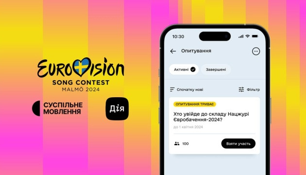 В Дії стартовало голосование за участников национального жюри Евровидения-2024