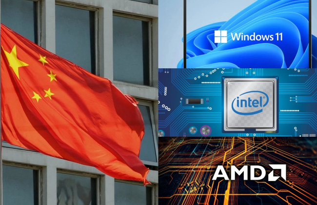 Китай вводит запрет на использование Microsoft Windows и чипов Intel и AMD на государственных компьютерах