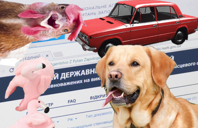 Жигули за 66 млн грн и «собака-тапки-погрызяка» – какие ошибки и курьезы встречаются в декларациях чиновников