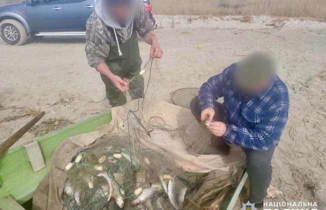 В Жебрианской бухте браконьеры нанесли государству ущерб на полмиллиона гривен