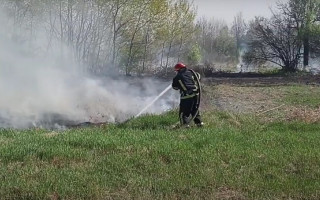 На Сумщині дитячі пустощі з вогнем закінчилися гасінням трави біля будинку