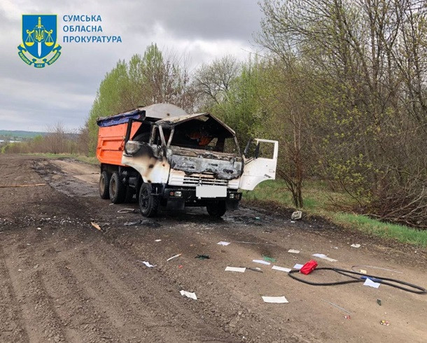 Российский дрон убил водителя грузовика на Сумщине