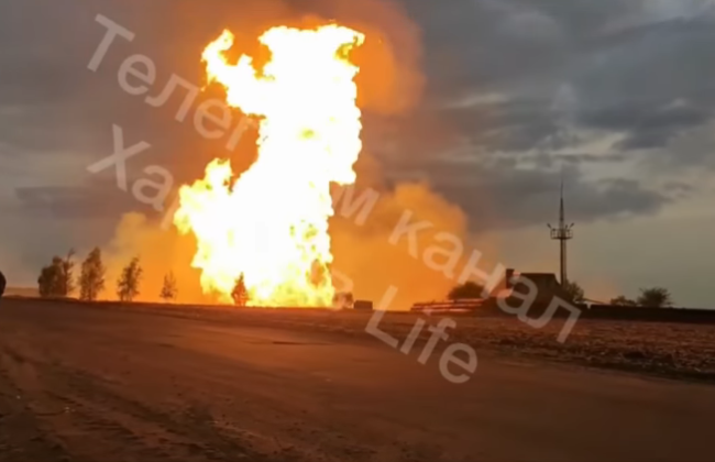 На Харьковщине произошла технологическая авария на газопроводе – возник пожар