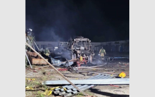 На Одещині шахеди поцілили у фермерське господарство: пошкоджений склад та техніка, фото