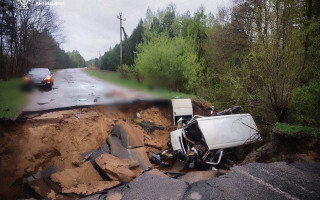Автобус з пасажирами впав у прірву на Київщині – на місці ДТП працює поліція