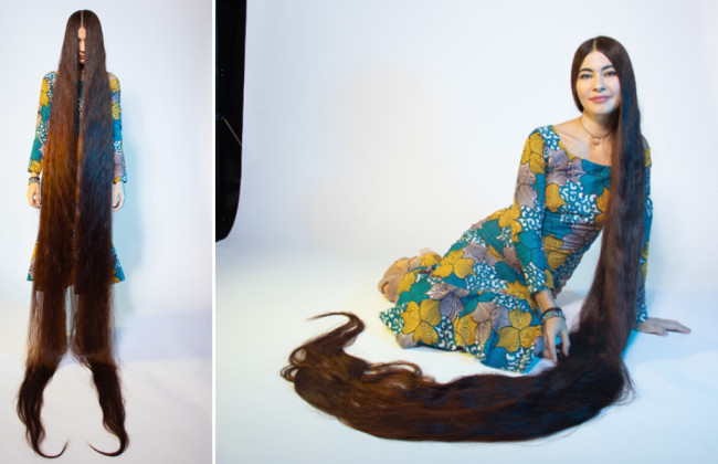 Украинка вошла в Книгу рекордов Гиннеса как обладательница самых длинных волос в мире