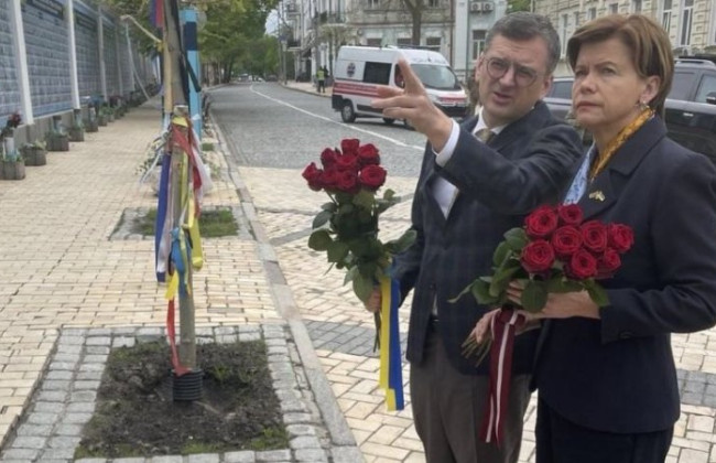 Министр Латвии встретилась с главой МИД в Киеве