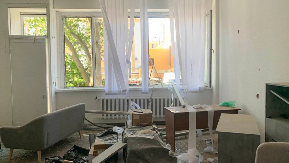 россия обстреляла офис Уполномоченного по правам человека в Одессе: фото