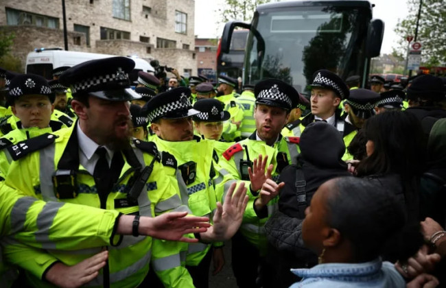 В Лондоне задержали 45 человек во время акции против искателей убежища