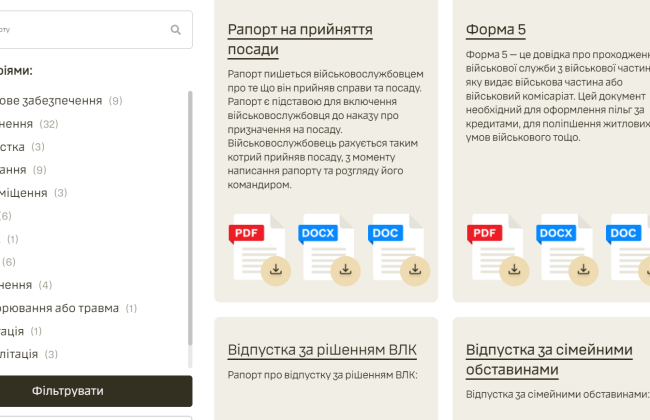Минобороны увеличило количество шаблонов рапортов в сервисе «Военный ассистент»