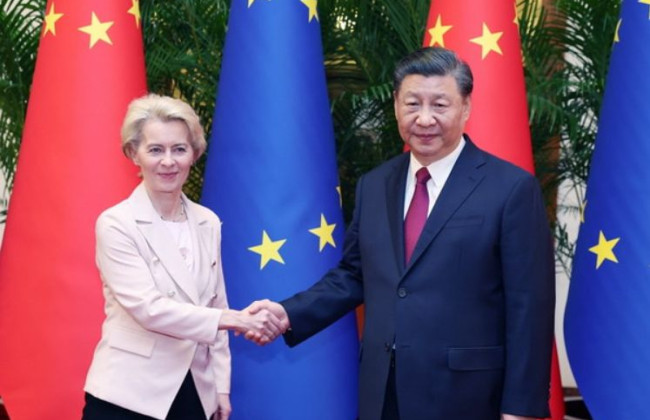 Фон дер Ляен рассчитывает, что Китай повлияет на россию по поводу ее ядерных угроз