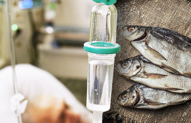 На Київщині другий випадок ботулізму: чоловік з’їв в’ялену рибу, яку купив в інтернеті