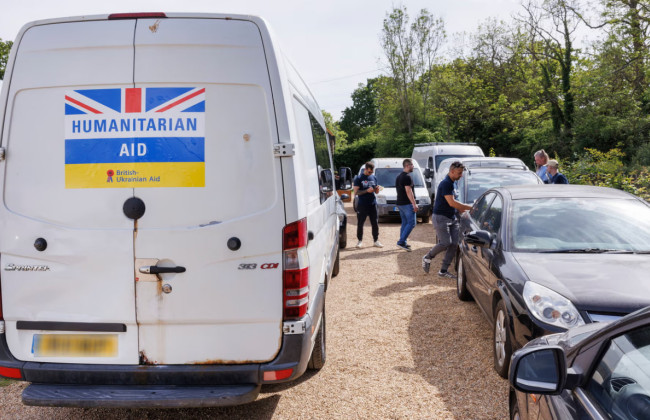 В Украину из Лондона прибыла колонна утилизированных автомобилей