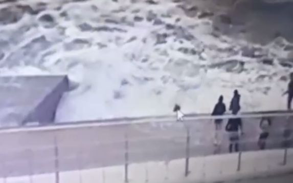 В Одесі 20-річну поліцейську змило з пірса в море: інцидент потрапив на відео