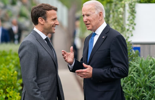 Байден та Макрон погодили використання прибутку від заморожених активів рф для України