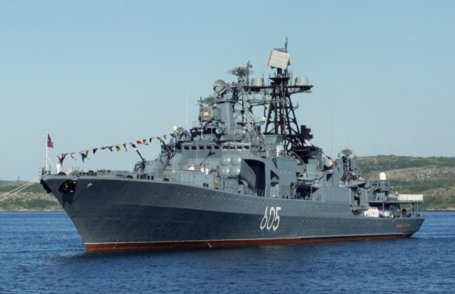 В Баренцевом море горит российский корабль «Адмирал Левченко»