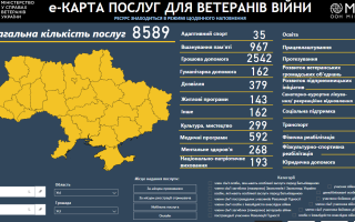 В Україні запрацювала електронна карта послуг для ветеранів війни