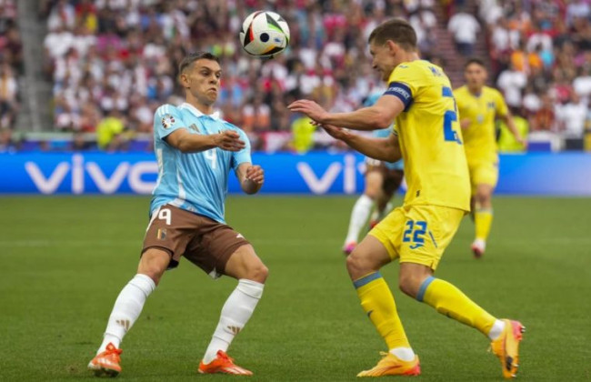 Сборная Украины сыграла вничью с Бельгией и покидает Евро-2024