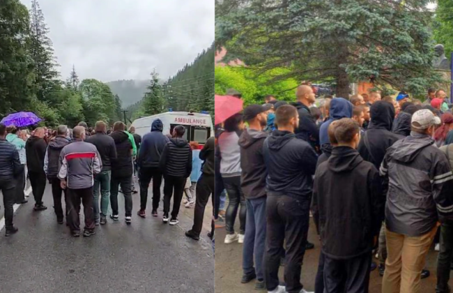 В Ворохте местные перекрыли дорогу и потребовали убрать блокпост ТЦК: военные прокомментировали